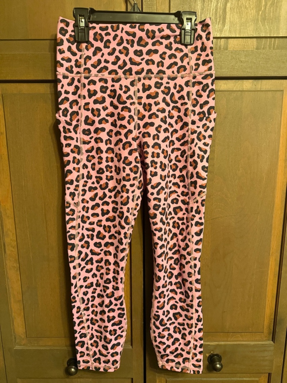 Women’s Fabletics Pink Leopard Print Leggings